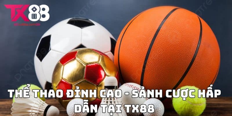Thể thao đỉnh cao - Sảnh cược hấp dẫn tại TX88